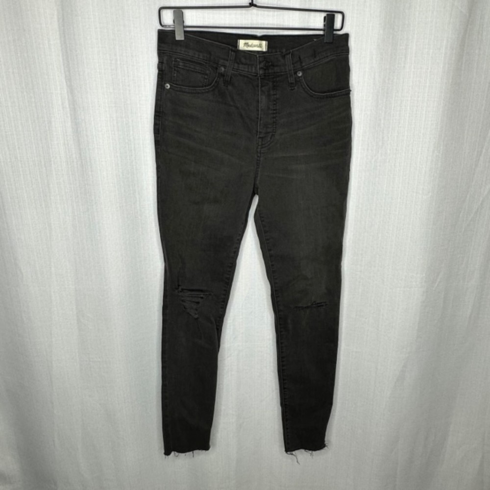 Madewell Black 9 Inch Mid‎ Rise Skinny Jeans